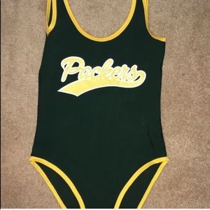 Forever 21 Green Bay Packers Bodysuit sz small
